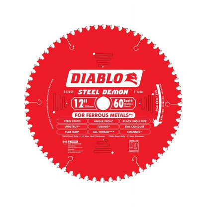 Diablo D1260CF 12" 60Tooth Cermet II Metals & Stainless Steel Circular Saw Blade