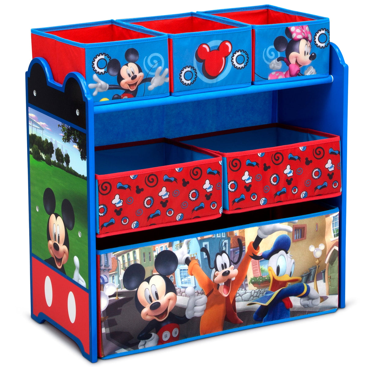 Bluey Design and Store 6 Bin Toy Storage Organizer by Delta Children