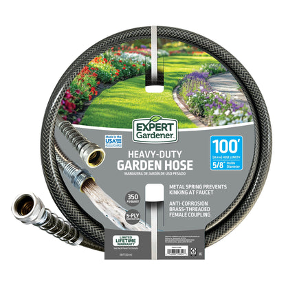 Expert Gardener 5/8 in x 100 ft Heavy Duty Garden Hose