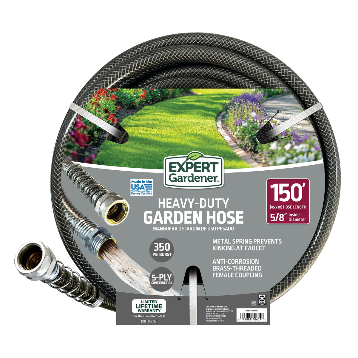 Expert Gardener 5/8 in x 100 ft Heavy Duty Garden Hose