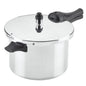 Farberware 6 qt Aluminum Stovetop Pressure Cooker, Induction Compatible, Silver