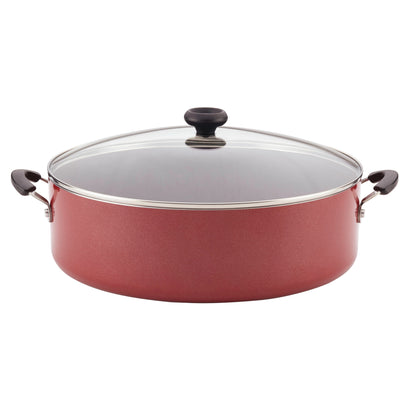Farberware Easy Clean 14 in Covered Family Pan, DiamondMax Nonstick, Dishwasher Safe, Black