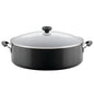 Farberware Easy Clean 14 in Covered Family Pan, DiamondMax Nonstick, Dishwasher Safe, Black
