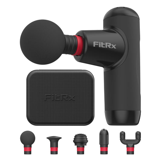 FitRx Mini Pro Neck and Back Massager, Handheld Deep Tissue Muscle Massage Gun