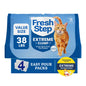 Fresh Step Extreme Clump Multi-Cat Clumping Cat Litter, Febreze Freshness Scent, 38 lb, Easy Pour Pouches (4 Pack)