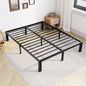 GIANNA Twin Size 14-inch Metal Platform Bed Frame with Under-Bed Storage, Sturdy Steel Construction, No Box Spring Required