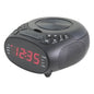 GPX Dual-Alarm CD/FM Clock Radio with 0.9-In. LED Display, Black, CC318B