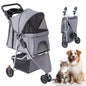 Gianna 3-Wheel Pet Stroller for Dogs, Jogging Stroller with Breathable Mesh Window, Large Storage Basket and Cup Holder