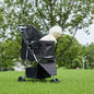 Gianna 3-Wheel Pet Stroller for Dogs, Jogging Stroller with Breathable Mesh Window, Large Storage Basket and Cup Holder