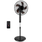 Gianna Quiet Pedestal Fan with Remote, Standing Floor Fan for Bedroom, Home Office - 15H Timer, 3 Speed & 3 Wind Modes, 80°Oscillating, Adjustable Height，White