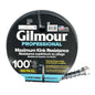 Gilmour Flexogen 100ft Heavy Duty Garden Hose, 5/8" All-Weather Water Hose with Crush-Resistant Aluminum Fittings, 500 PSI Burst Strength, Kink & Leak Resistant, Yellow