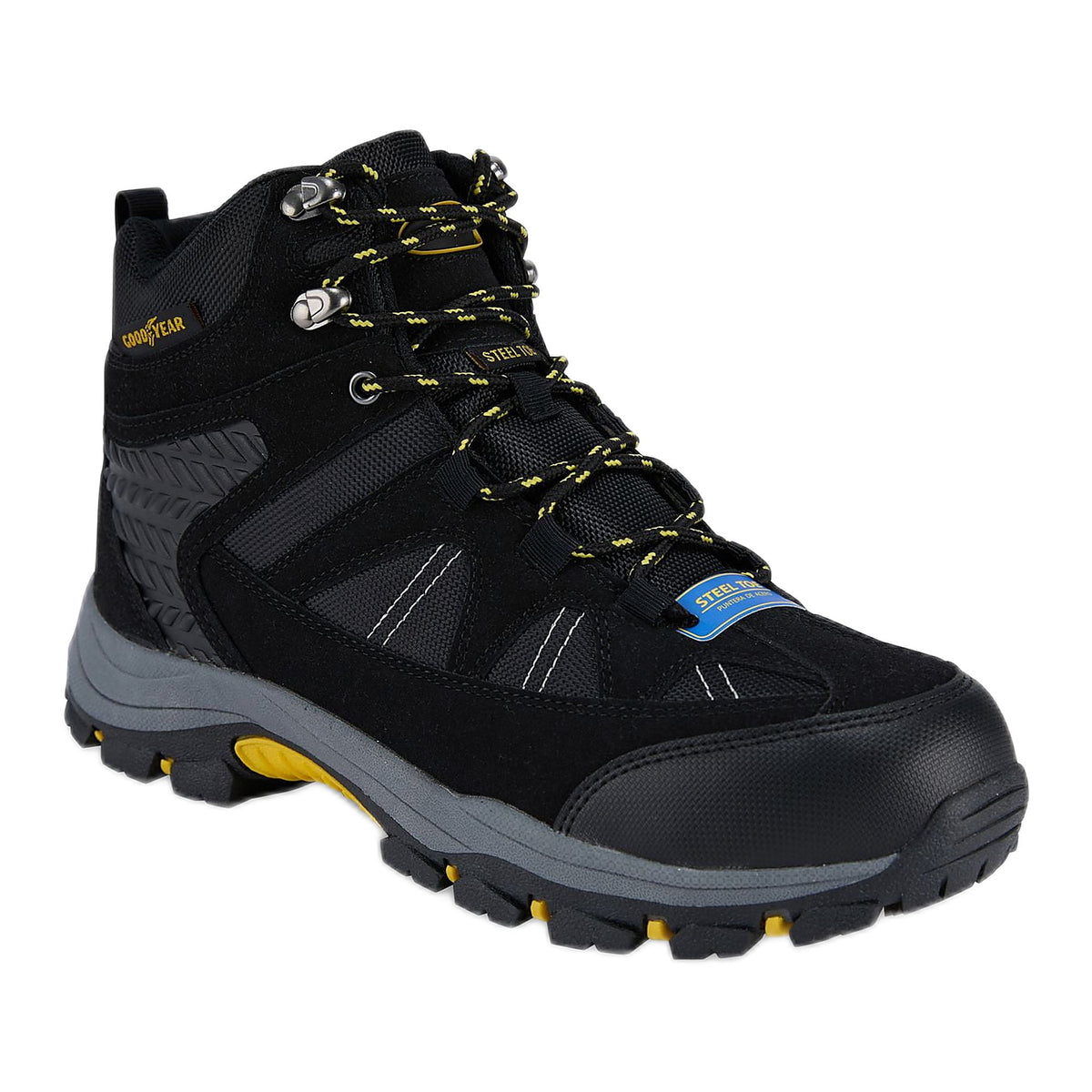 Goodyear Men's Teton Steel Toe Outdoor Hiker Work Boots, Wide Available