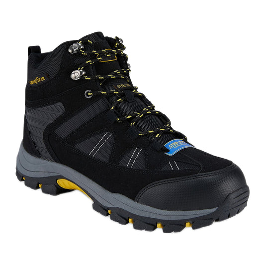 Goodyear Men's Teton Steel Toe Outdoor Hiker Work Boots, Wide Available