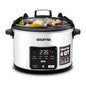 Gourmia Programmable Slow Cooker 4.5 Qt with Digital Controls and Auto Keep Warm, Black