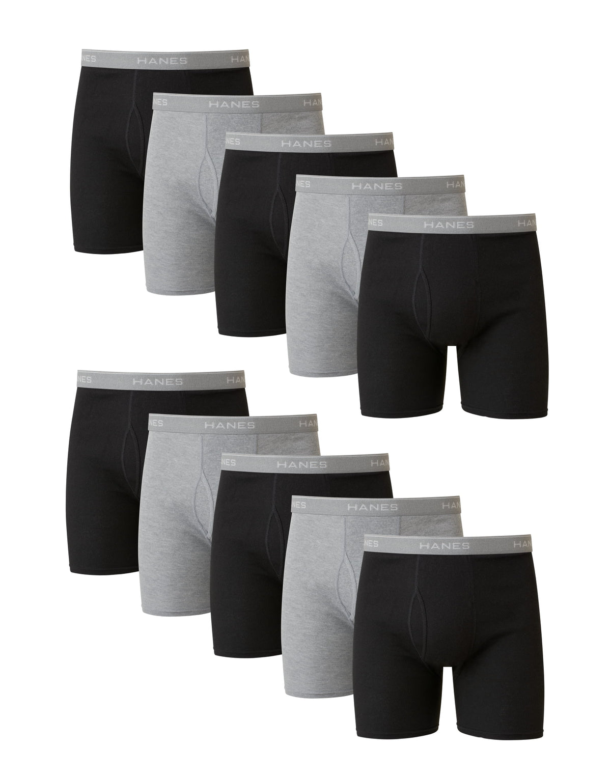 Hanes Men's Value Pack Assorted Boxer Briefs