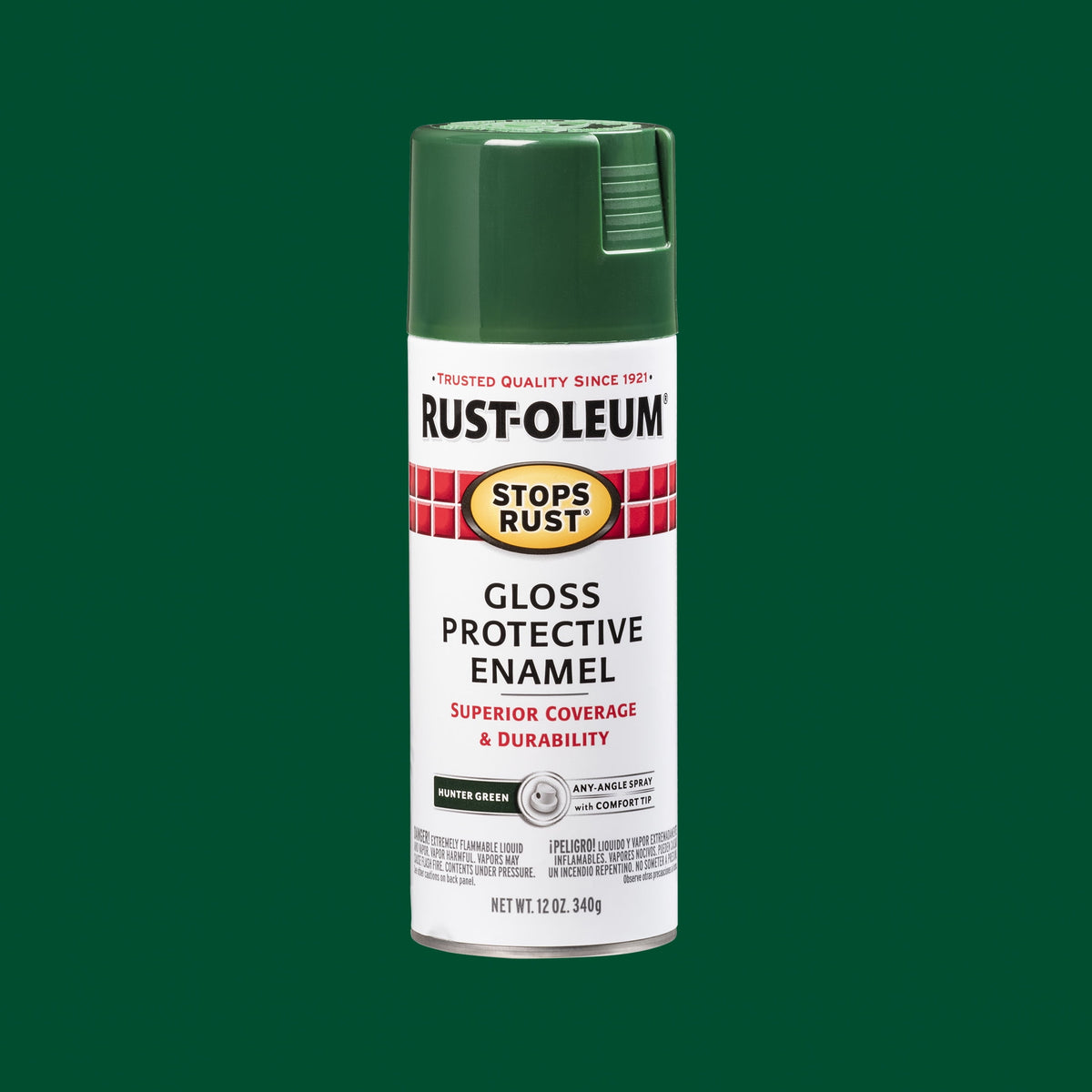 (6 pack) Orange, Rust-Oleum Stops Rust Protective Enamel Gloss Spray Paint-214084, 12 oz