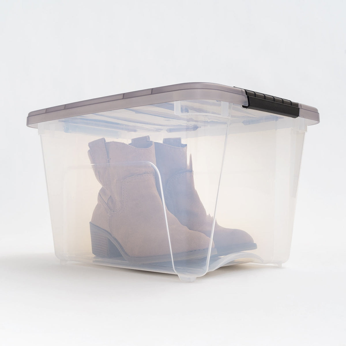 IRIS 32 Qt. Plastic Storage Bins with Lids, Stackable Storage Containers, Totes, 5 Pack