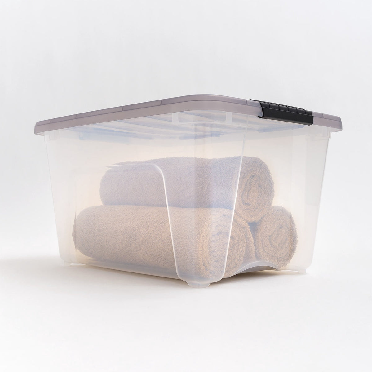 IRIS 40 Qt. Plastic Storage Bins with Lids, Stackable Storage Containers, Totes, 5 Pack