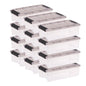 IRIS 40 Qt. Plastic Storage Bins with Lids, Stackable Storage Containers, Totes, 5 Pack