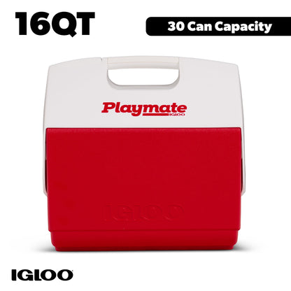 Igloo 16 QT Playmate Elite Ice Chest Cooler, 30 Can Capacity, Pink