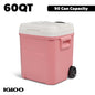 Igloo 60 QT Laguna Ice Chest Cooler with Wheels, Blue
