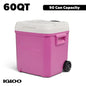 Igloo 60 QT Laguna Ice Chest Cooler with Wheels, Blue