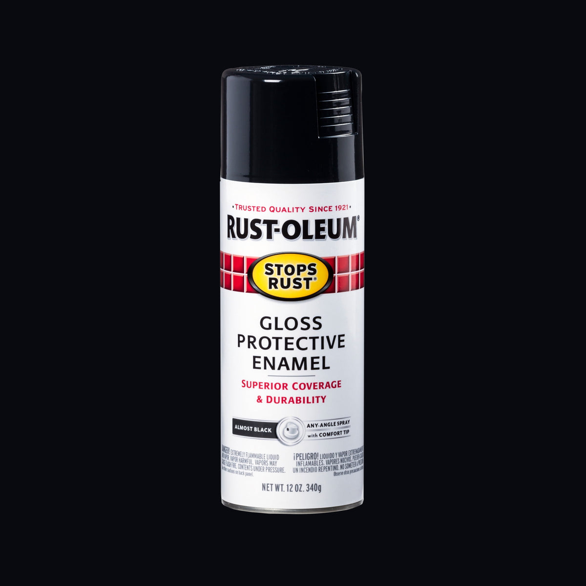 (6 pack) Orange, Rust-Oleum Stops Rust Protective Enamel Gloss Spray Paint-214084, 12 oz