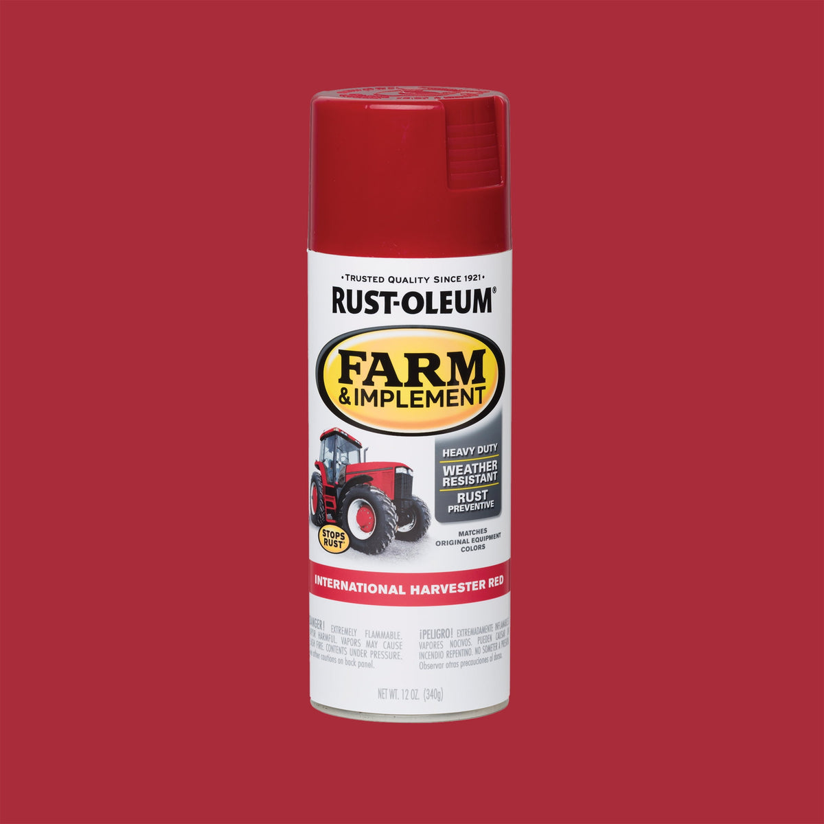 (6 pack) Black, Rust-Oleum Specialty Farm & Implement Gloss Spray Paint-280123, 12 oz