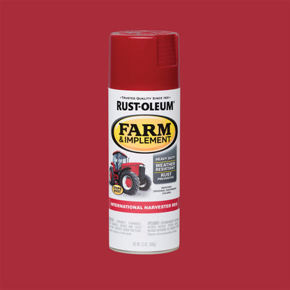 (6 pack) Black, Rust-Oleum Specialty Farm & Implement Gloss Spray Paint-280123, 12 oz