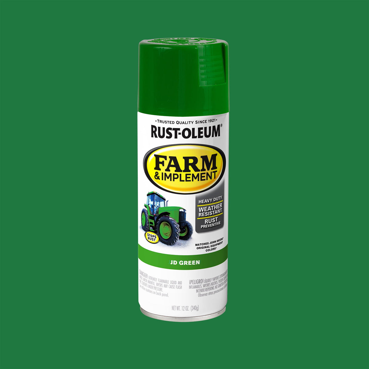 (6 pack) Black, Rust-Oleum Specialty Farm & Implement Gloss Spray Paint-280123, 12 oz