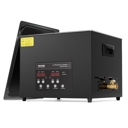 KFFKFF 10L Sonic Cleaning Device, 240W Digital Sonic Cleaning Equipment with Soft Setting & Enhanced Deaeration, 40kHz Commercial Ultrasonic Cleaner with Heating & Timing Function