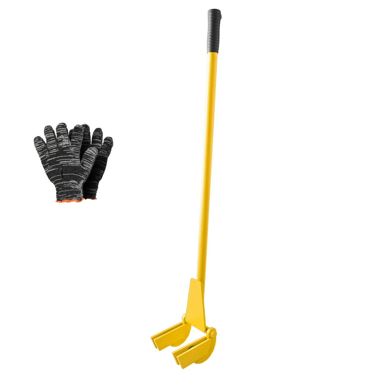 KFFKFF Pallet Buster Tool with 41-Inch Carbon Steel Handle, 2000 lbs Load Capacity, Durable Pry Bar for Deck Board Removal, Flooring, Framing, Roofing, Trim, and Drywall Tasks