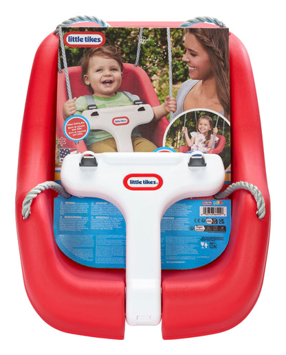 Little Tikes 2-in-1 Snug and Secure Swing, High Back Swing, Blue