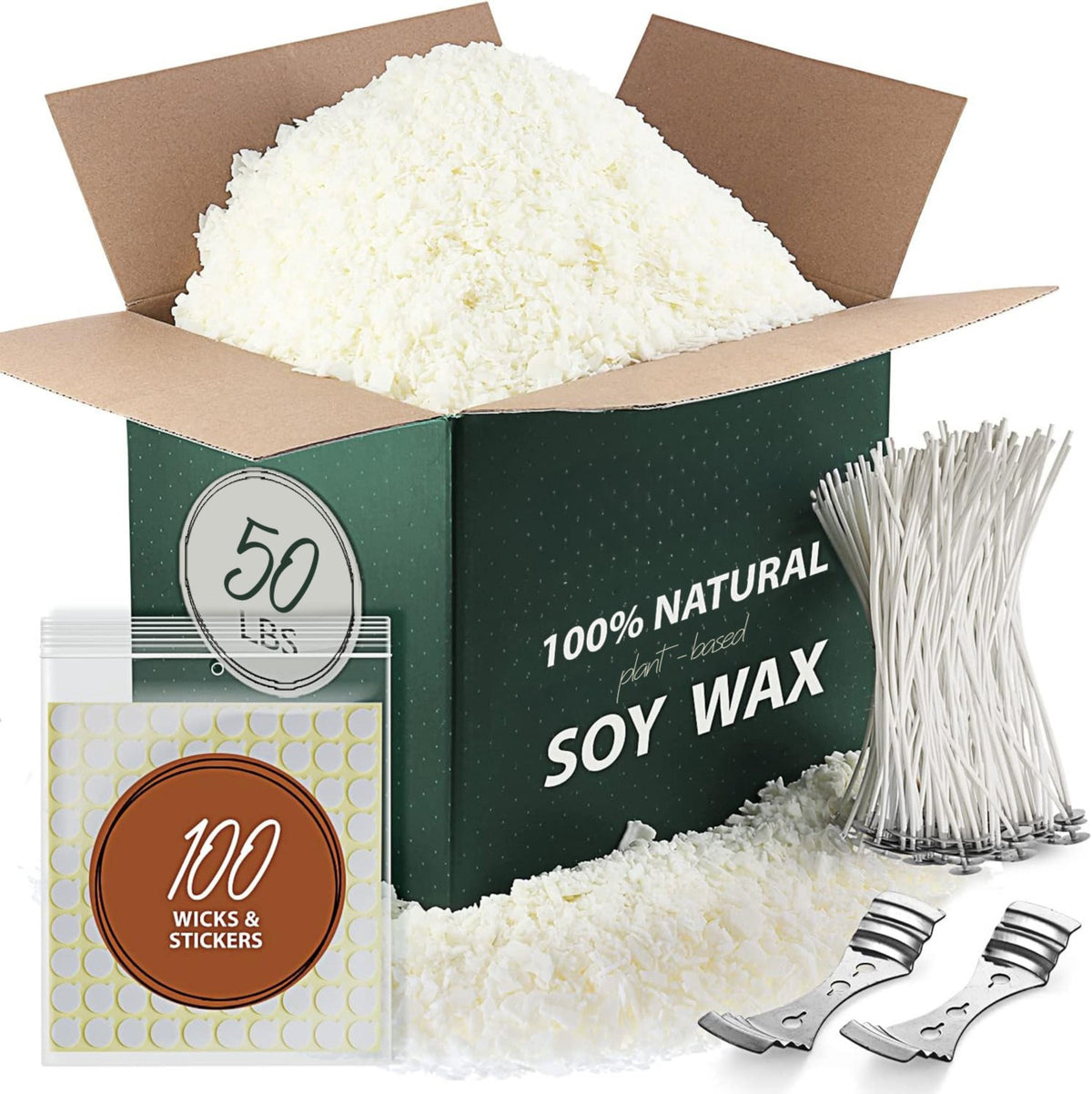 LammLoe Soy Candle Making Kit, 10 lbs Natural Soy Candle Wax Flakes with Accessories, Paraffin-Free Candle Making Supplies for Kids and Adults