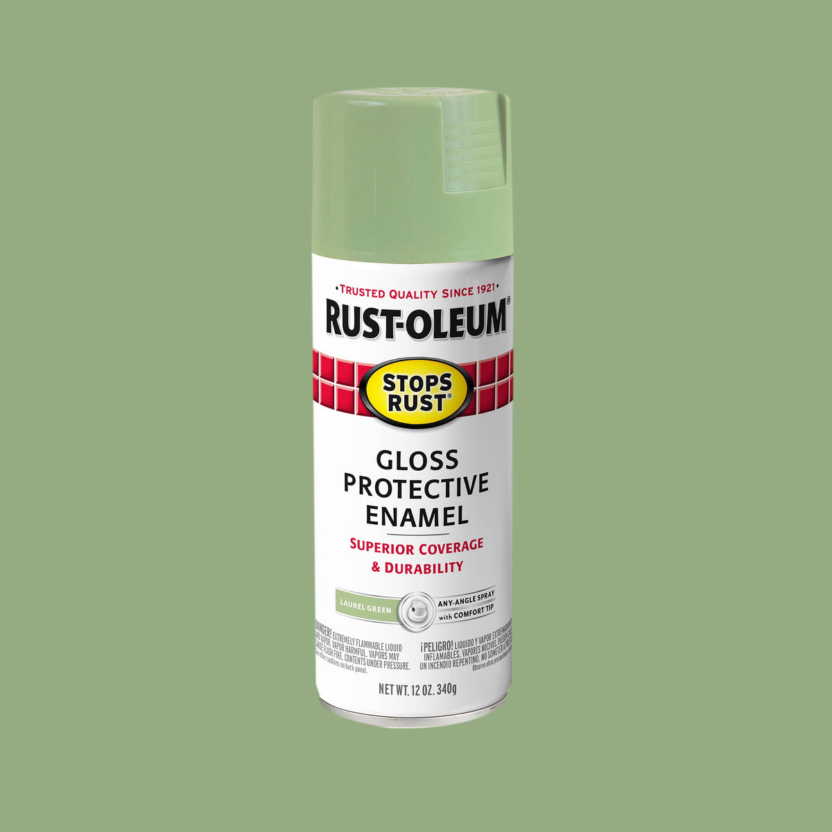 (6 pack) Orange, Rust-Oleum Stops Rust Protective Enamel Gloss Spray Paint-214084, 12 oz