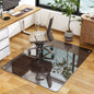 Lumora 36.1" x 46" Heavy Duty Hard Tempered Glass Mat Glass Chair Mat,Clear