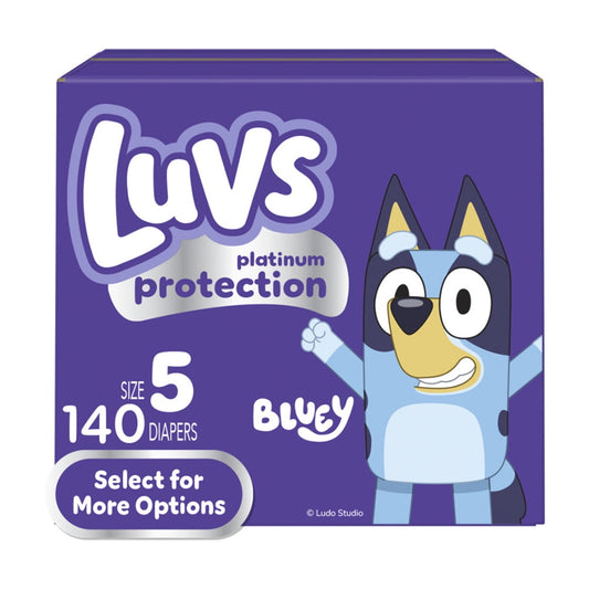Luvs Platinum Protection Baby Diapers Size 5, 140 Count (Select for More Options)