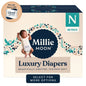 Millie Moon Luxury Diapers, Size Newborn, 88 Count (Select for More Options)