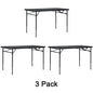Mainstays 4 ft Adjustable Height Fold-in-Half Centerfold Folding Table, White
