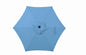 Mainstays 7.5ft Market Outdoor Umbrella with Push-Up Lift and 3-Angle Tilt in Light Blue Paradise