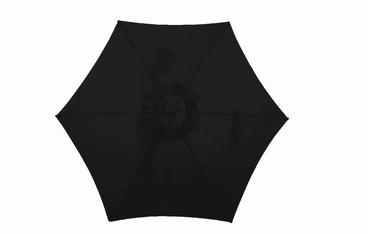 Mainstays 7.5ft Round Market Outdoor Umbrella with Push-Up Lift and 3-Angle Tilt in Aqua