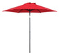Mainstays 7.5ft Market Outdoor Umbrella with Push-Up Lift and 3-Angle Tilt in Tan