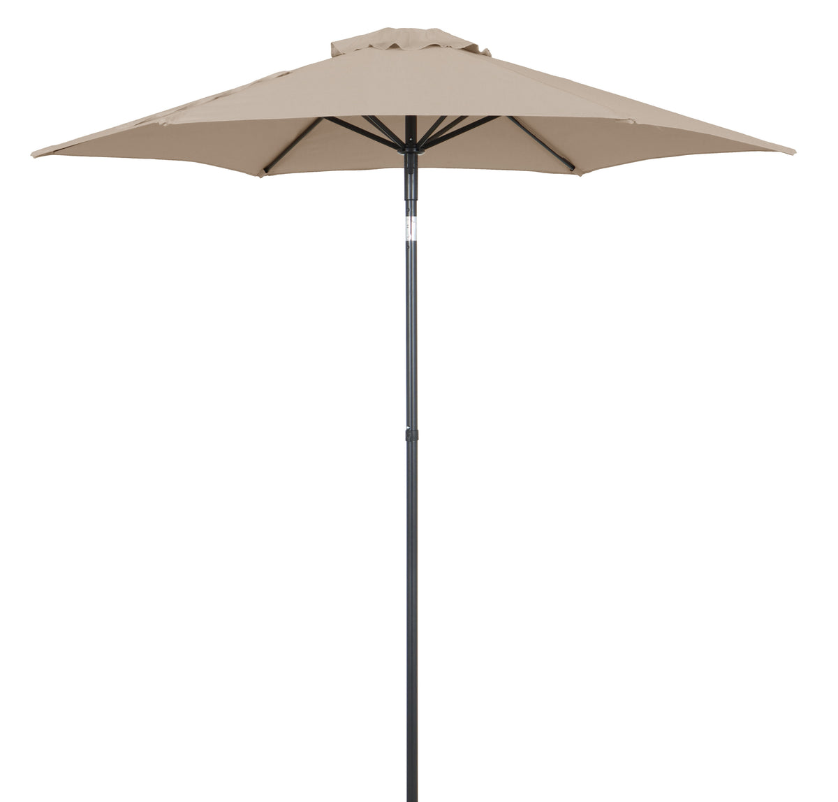 Mainstays 7.5ft Round Market Outdoor Umbrella with Push-Up Lift and 3-Angle Tilt in Red