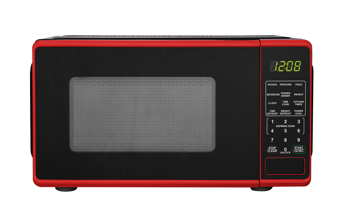Mainstays Countertop Microwave Oven, 0.7 cu ft, 700 W, Red