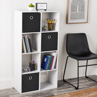 Mainstays 8 Cube Storage Organizer, Black