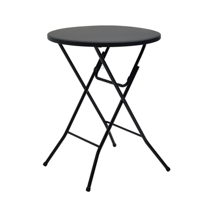 Mainstays 31 in Round High-Top Cocktail Folding Table, Walnut
