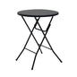 Mainstays 31 in Round High-Top Cocktail Folding Table, Walnut