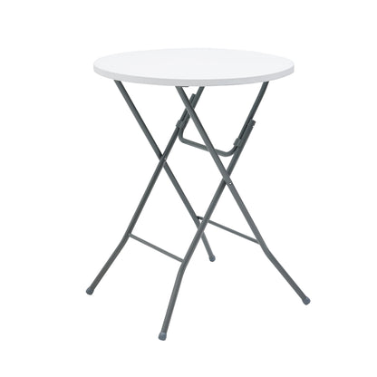 Mainstays 31 in Round High-Top Cocktail Folding Table, Walnut