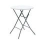 Mainstays 31 in Round High-Top Cocktail Folding Table, Walnut