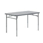 Mainstays 4 ft Adjustable Height Fold-in-Half Centerfold Folding Table, White